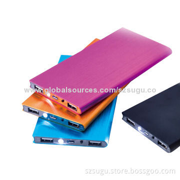 Dual USB power bank, 8800mAh, with LED light function
